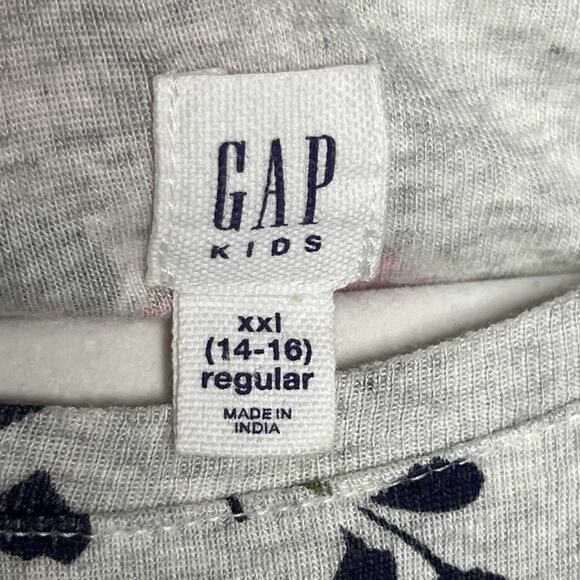 Girls GAP Kids Floral Color Block Navy Blue Dress 844904 Size Large - Picture 2 of 5